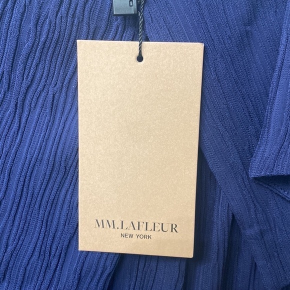 MM. LAFLEUR Montgomery skirt pleat jersey Aegean blue size 4. NWT. - Picture 7 of 12